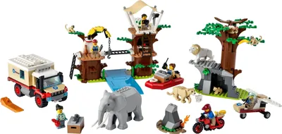 Конструктор LEGO City Jungle Explorers База исследователей джунглей (60161)  купить по цене 20990 ₸ в интернет-магазине Детский мир