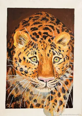 Картины: Леопард – купить онлайн на Ярмарке Мастеров – SQ6XCRU | Картины,  Спасск-Дальний