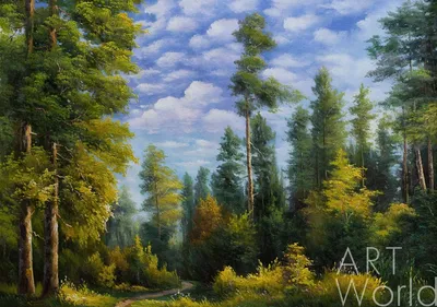 Рисуем волшебный ЛЕС акрилом / How to paint a magic forest with acrylic -  YouTube