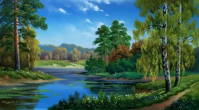 Картина Лесная поляна ᐉ Ярош Дарья ᐉ онлайн-галерея Molbert.