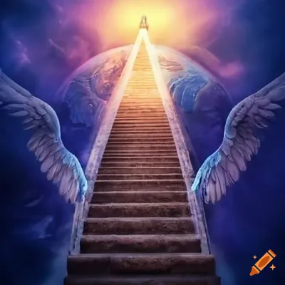 Stairway to heaven concept, holy way to paradise. Heavenly stairway Stock  Photo - Alamy