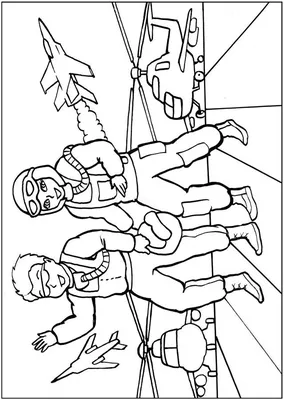 картинки для раскрашивания Профессии-1, летчик, скачай бесплатно,  распечатай , Раскраски для малышей и школьников всегда бесплатно, скачать и  распечатать - BABY NEWS - Развивающий материал для детей / Раскраски /  Кроссворды /
