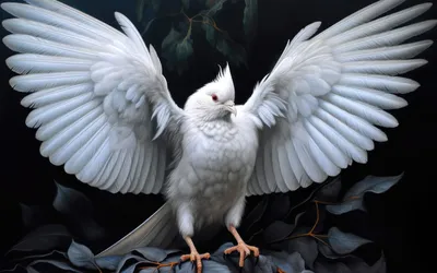 Летит птица на крыле ангел картинки
