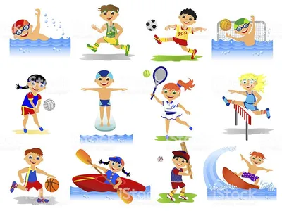 Дидактическая игра «Летние виды спорта, Ⅰ часть» - Скачать шаблон | Раннее  развитие