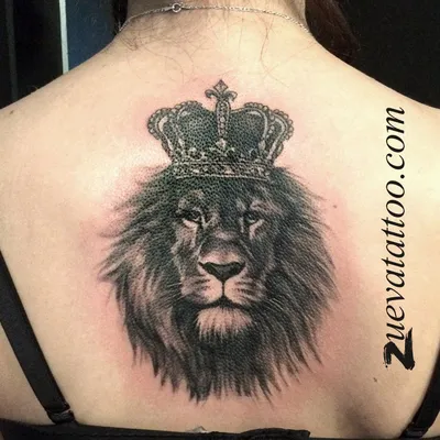 Татуировка лев с короной (68 фото)