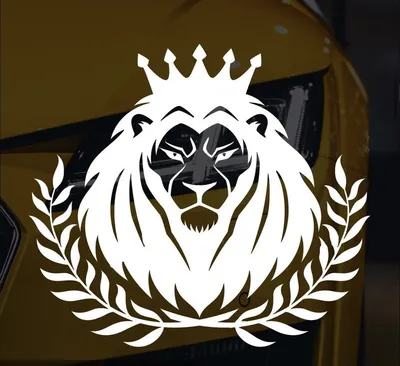 вафельная картинка лев с короной 12 см - Кондитер+