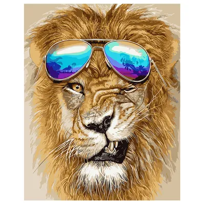 Купить Лев в очках с матрицей за 790 руб.