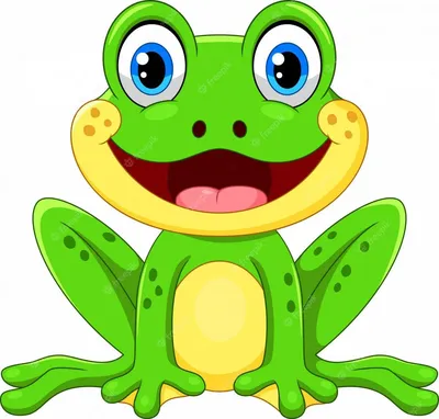 Зеленая лягушка рисунок - 72 фото