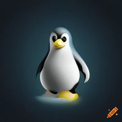 Windows logo blended with linux penguin with 3d 4k, sharpen pixels on  Craiyon