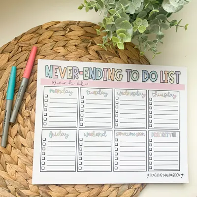 Library Card To-Do List Notepad - 4x6"