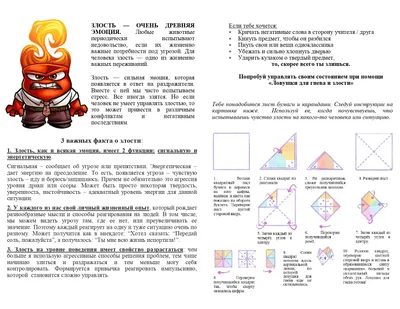 Центр психолого-медико-социального сопровождения, г.Мурманск :: Я ЗЛЮСЬ!  Ловушка для гнева и злости (памятка для детей и подростков)