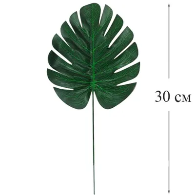 Монстера искусственная Куст листья монстеры лист монстеры купить по цене  900 ₽ в интернет-магазине KazanExpress