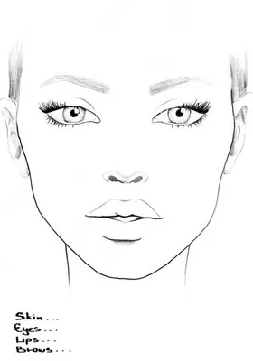Идеи на тему «Макияж шаблон лица» (19) | макияж шаблон лица, схемы лица,  макияж