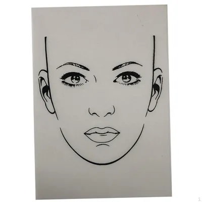 Лицо нарисованное для макияжа - 52 фото