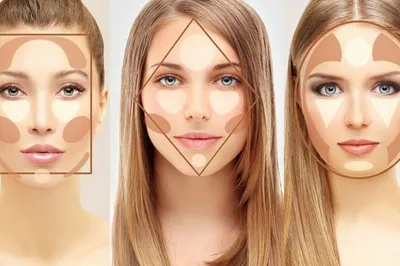 Макияж для квадратного лица 13 фото: коррекция лица с помощью макияжа  пошагово
