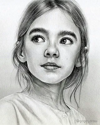 Лицо девушки рисунок карандашом (43 фото)