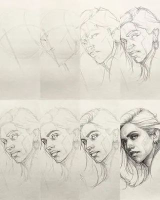 Лицо девушки карандашом - как нарисовать?