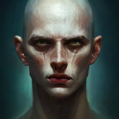 Лицо человека без кожы» — создано в Шедевруме