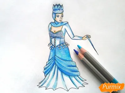 Снежная королева рисунок для детей - фото и картинки 