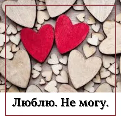 Люблю. Не могу.