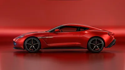 Обои для рабочего стола Lisa Kudrow Aston Martin Zagato Vanquish Concept Красная машина