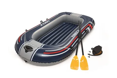 Надувная лодка с вёслами и насосом BestWay Hydro-Force Raft Set 228x121 см  61083 BW 030302 - выгодная цена, отзывы, характеристики, фото - купить в  Москве и РФ