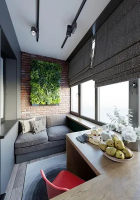 Дизайн лоджии - Contemporary - Balcony - Other - by Дизайн-студия  "Аквариус" | Houzz