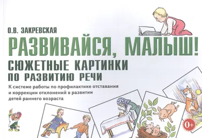 Развивайся, малыш! Сюжетные картинки по развитию речи. К системе работы по  профилактике отставания и коррекции отклонений в развитии детей раннего  возраста - купить книгу с доставкой в интернет-магазине «Читай-город».