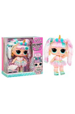 Мега-кукла ЛОЛ серии Big Baby Hair Hair - Единорог L.O.L. Surprise Big Baby  Totally Hair Doll Unicorn 579717 (ID#1658844352), цена: 2700 ₴, купить на  