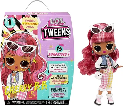 : LOL Surprise Tweens Cherry BB Fashion Doll with 15 Surprises,  Pink Hair, Including Stylish Outfit and Accessories with Reusable Bedroom  Playset - Gift for Kids, Toys for Girls Boys Ages 4