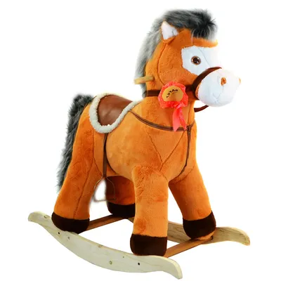 Детская деревянная лошадка Carolon белая (647425) купить по цене 26 000  руб. в интернет-магазине ГУМ