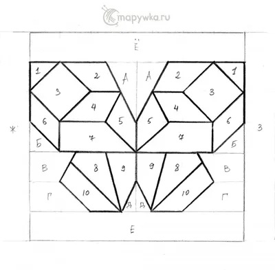 Схемы для пэчворка, выкройки, мастер-классы, пэчворк, шитье, рукоделие