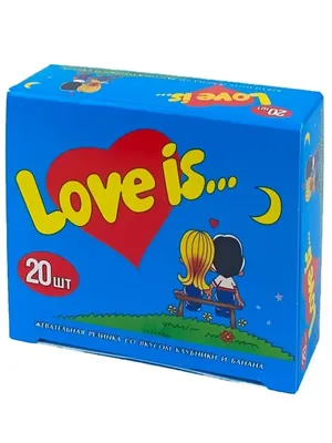 Chewing gum Love Is Orange-Pineapple 100 pcs / Жвачка Love Is  банан-клубника | eBay