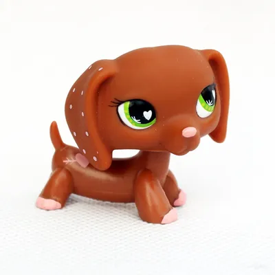 Mini Pet Shop Toys LPS #325 Blue Eyes Puppy Figures Dachshund Dog Rare  Black | eBay