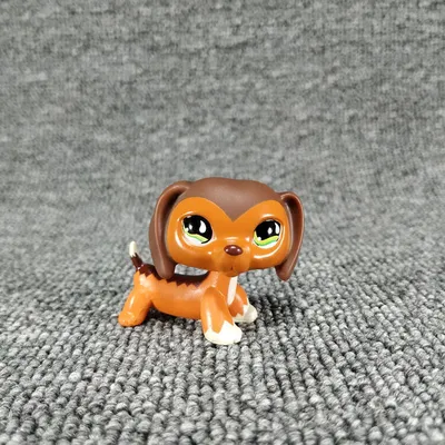 Littlest Pet Shop RARE #675 LPS Savannah Savvy Dachshund Dog | eBay