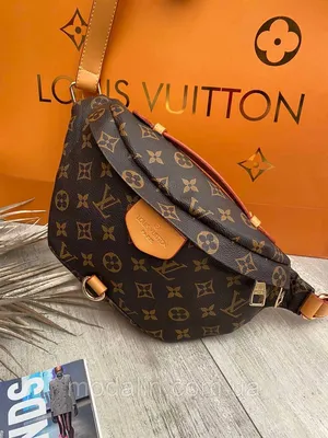 Купить Модная женская коричневая бананка сумка на пояс Louis Vuitton Луи  Витон, цена 1400 грн —  (ID#1359074931)