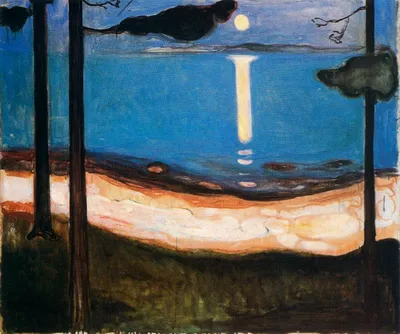 Эдвард Мунк - Лунный свет, 1895, 110×93 см: Описание произведения | Артхив