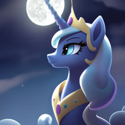 Принцесса Луна май Литл пони» — создано в Шедевруме