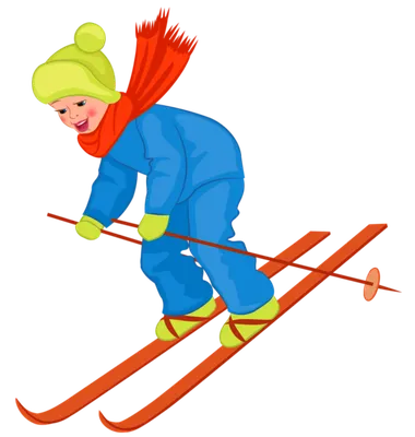 Лыжи рисунок для детей - 121 фото