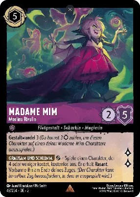 Madam Mim - Fox 46/204 – Disney Lorcana Card Details + Review – Lorcana  Player