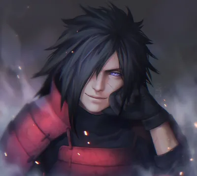 Фото Учиха Мадара / Uchiha Madara из аниме Наруто / Naruto, art by Zetsuai89