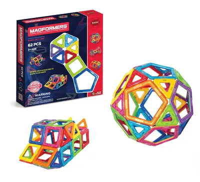 Magformers Magnetic Construction 20 PC Space Adventure STEM Toy Set, +3  Years - 