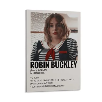 MAYA HAWKE Robin Buckley, холст, художественный постер и настенная картина, принт, современный декор для семейной спальни, постеры, рамка в стиле 12x18 дюймов (30x45 см): : Home