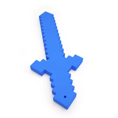 Пиксельный "Алмазный меч" Майнкрафт 45 см купить в интернет-магазине с  доставкой
