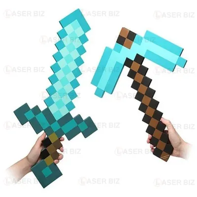 Алмазный меч Minecraft черно- белый 60 см. (ID#154350480), цена:   руб., купить на 