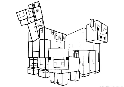 Все животные из Майнкрафт» — создано в Шедевруме