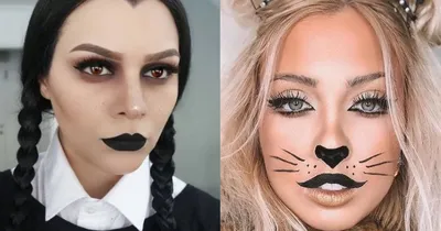 Хэллоуин 2020 - как накраситься на праздник - легкий макияж для Хэллоуина -  видео - 