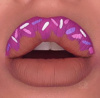 Макияж губ Lip art: 50 фото 2024 | Макияж губ, Холодный макияж, Цвет губ