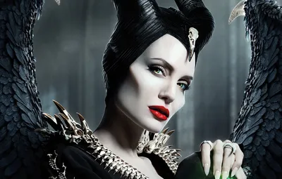 Обои Анджелина Джоли, Angelina Jolie, рога, Maleficent, Малефисента  картинки на рабочий стол, раздел фильмы - скачать