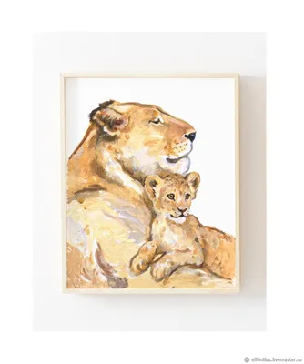 Очаровательная мама и детеныш тигра PNG , тигр здесь, иллюстрация тигра,  тигренок PNG картинки и пнг рисунок для бесплатной загрузки